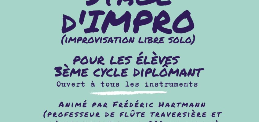 Stage d’impro >> élèves 3ème cycle diplômant