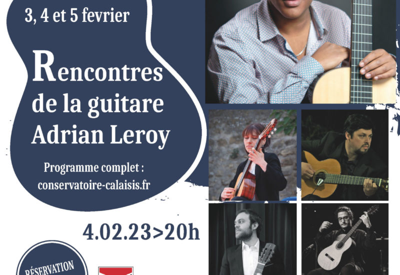 Rencontres de la guitare « Adrian Leroy » >3, 4 et 5.02 > Programme complet